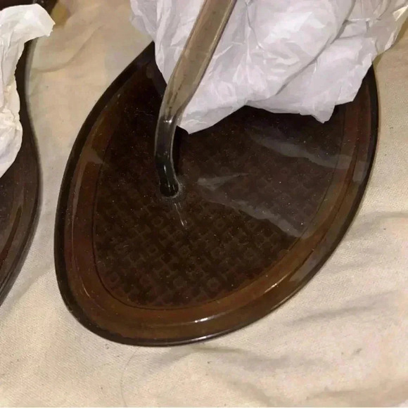 Mini Jelly Miller Tory Burch Smoke Grey 8 Authentic - Picture 7 of 9